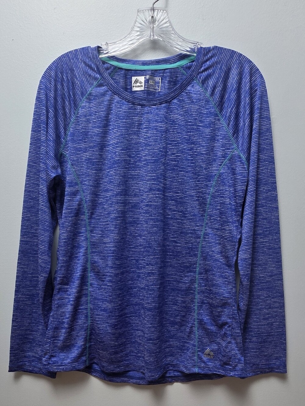 RBX | Blue and Silver Performance Athletic Shirt, Sz. L
